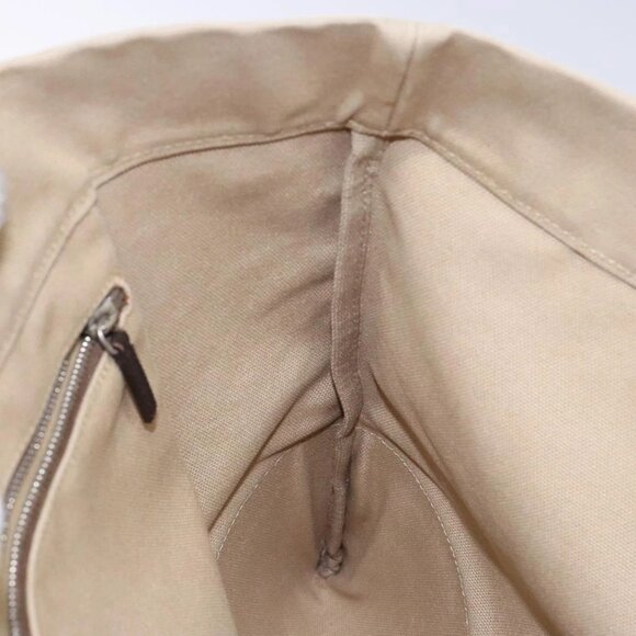 PRADA Tote Bag Canvas Beige Auth 137463 - Picture 13 of 16